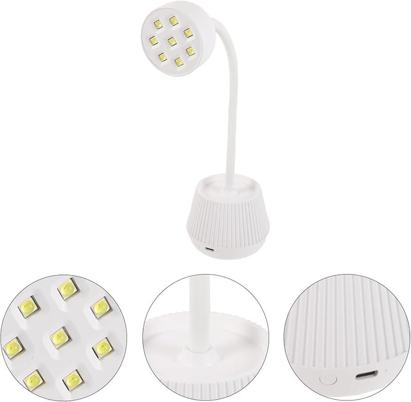 مصباح أظافر LED مرن بعنق الإوزة لتجفيف جل البوليش بسرعة للاستخدام المنزلي والمحترف في الصالونات - Image 4